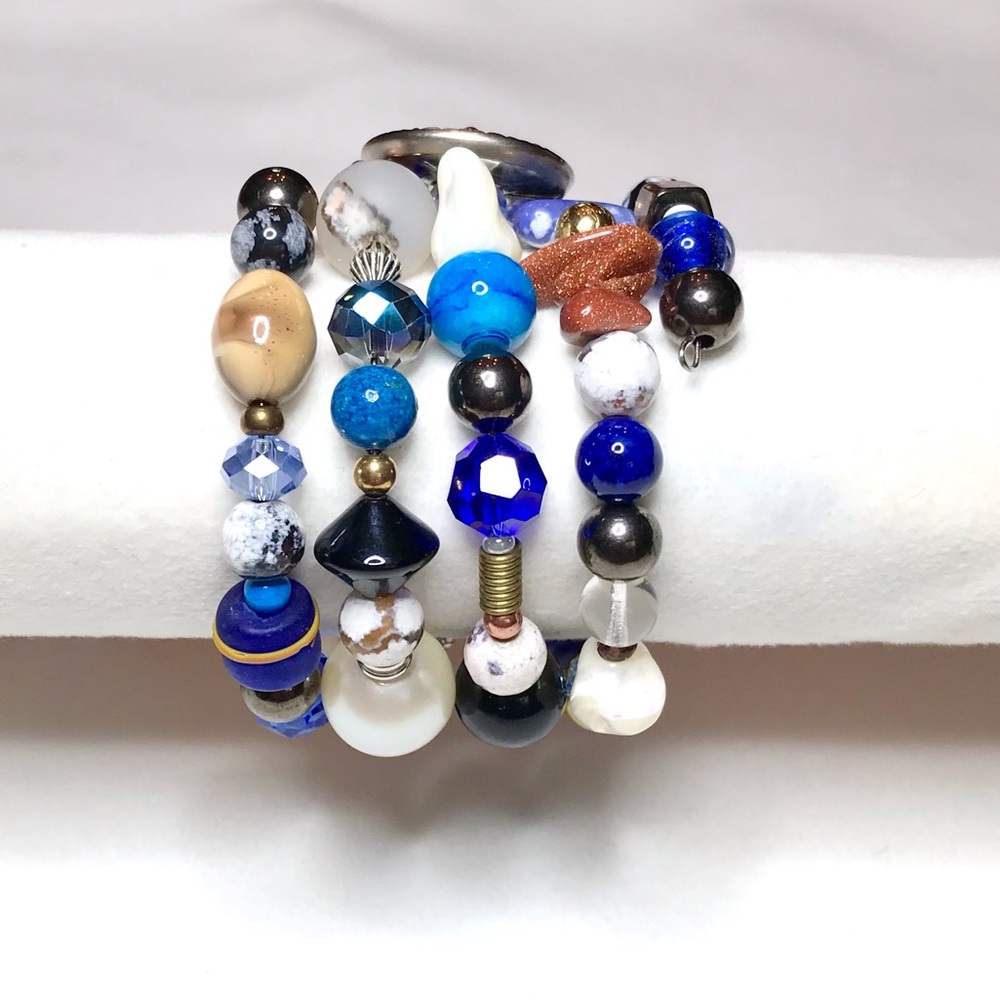 Handmade Bracelet with Vintage and Modern Elements (NB56-4H) New Without Tags - Picture 4 of 8